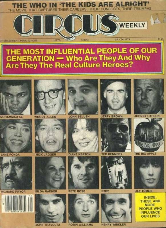 CIRCUS WEEKLY magazine side cover 24 July 1979