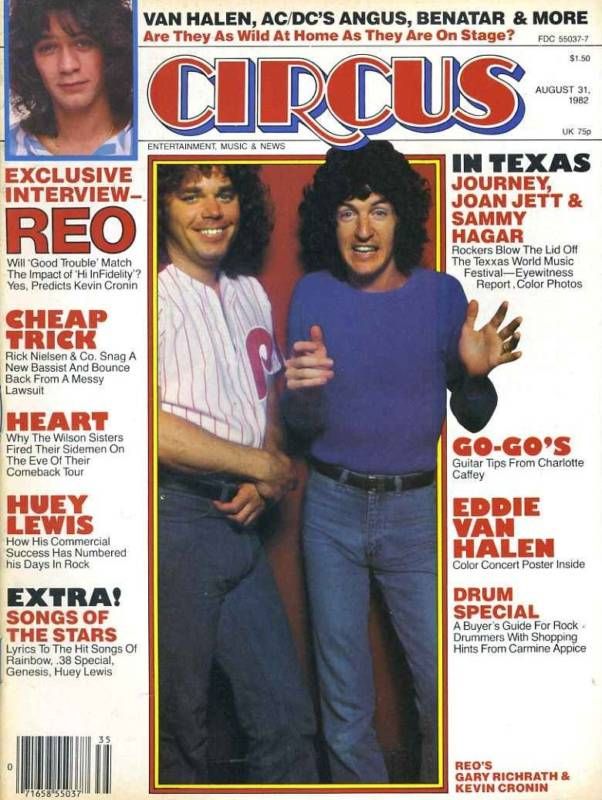 CIRCUS WEEKLY magazine side cover 31 August 1982