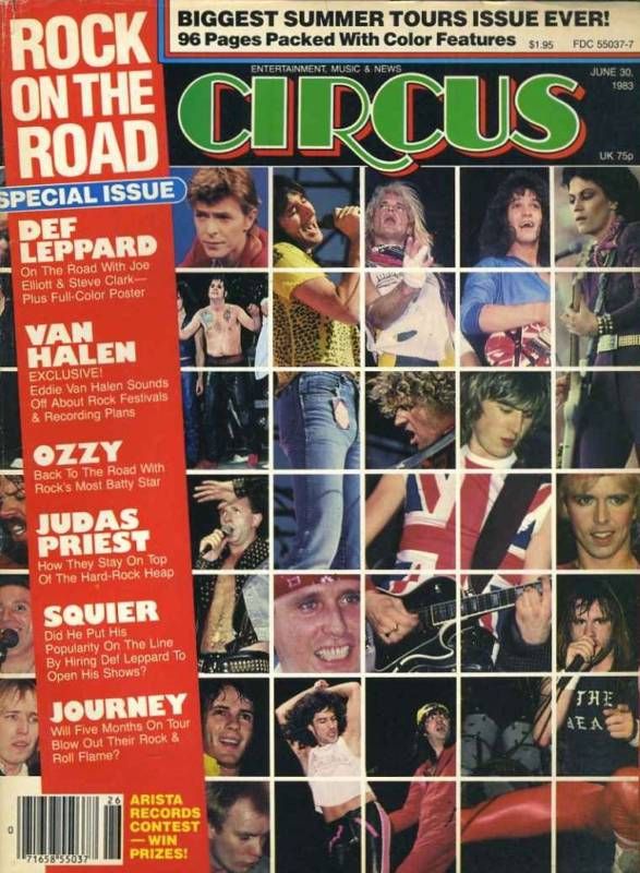 CIRCUS WEEKLY magazine side cover 30 June 1983