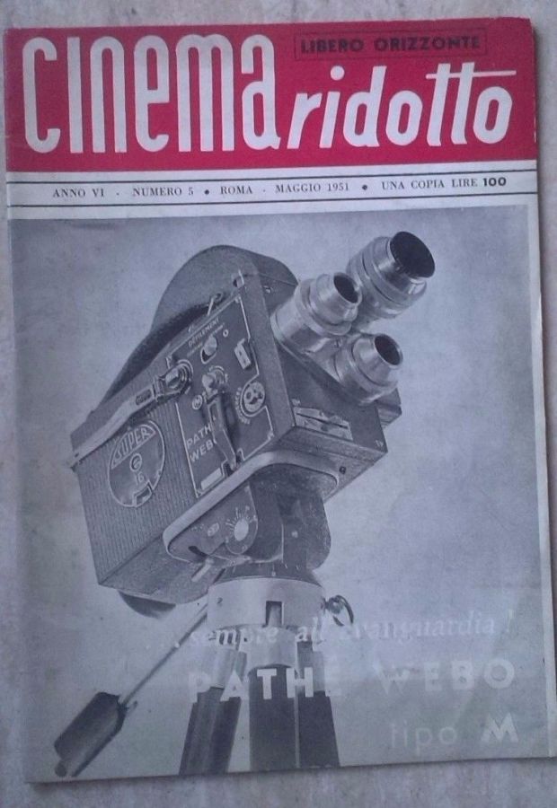 CINEMA RIDOTTO magazine side cover  May 1951