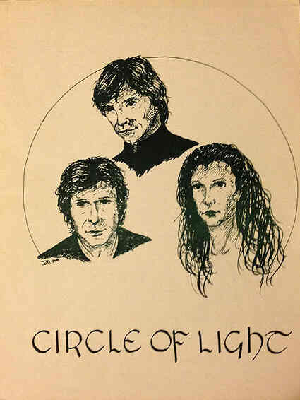 CIRCLE OF LIGHT magazine side cover Issue 1 August 1984