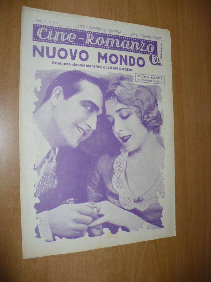 CINE ROMANZO magazine side cover Issue 115 13 November 1930