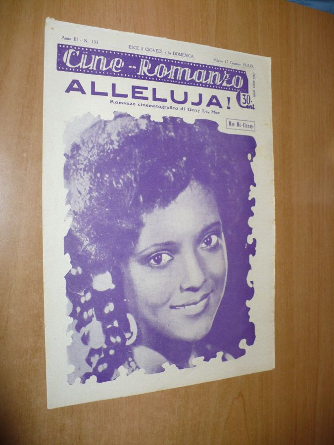 CINE ROMANZO magazine side cover Issue 133 15 January 1931