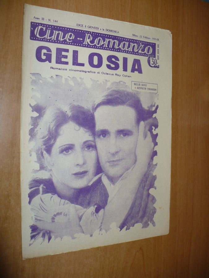 CINE ROMANZO magazine side cover Issue 144 22 February 1931
