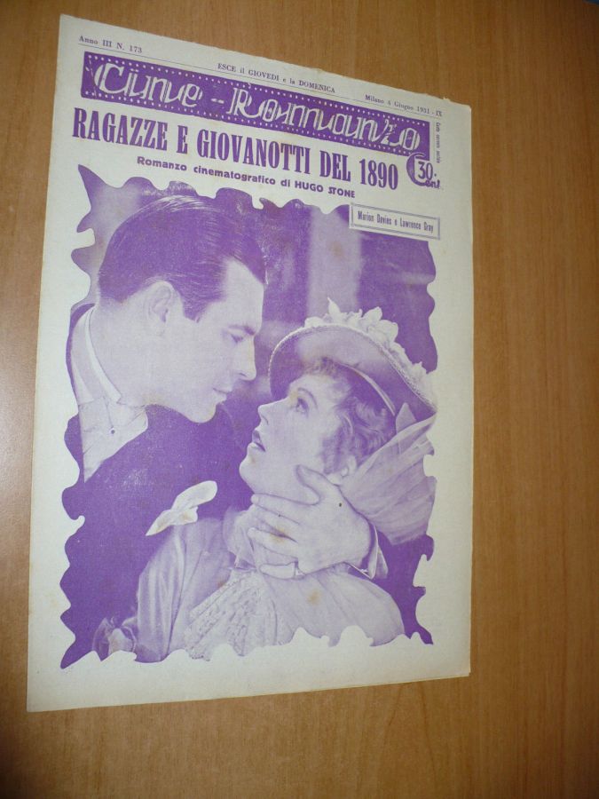 CINE ROMANZO magazine side cover Issue 173 4 June 1931