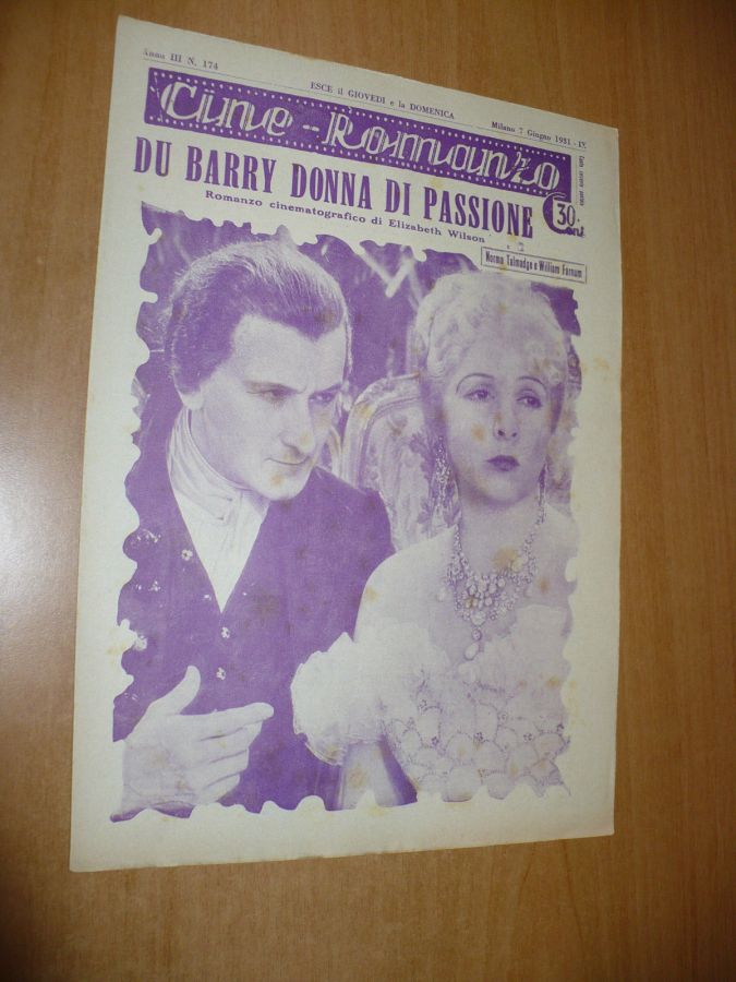 CINE ROMANZO magazine side cover Issue 174 7 June 1931