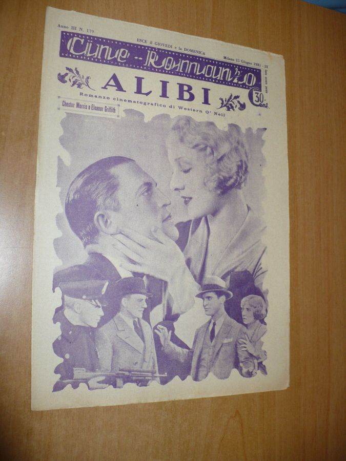 CINE ROMANZO magazine side cover Issue 179 25 June 1931