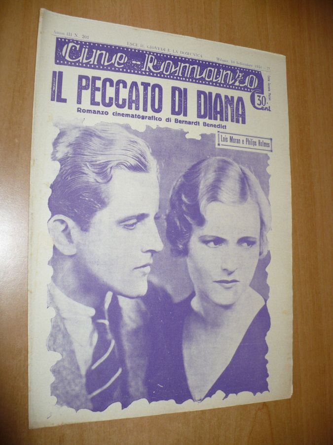 CINE ROMANZO magazine side cover Issue 201 10 September 1931