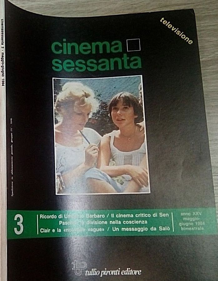 CINEMASESSANTA magazine side cover Issue 157  May/June 1984
