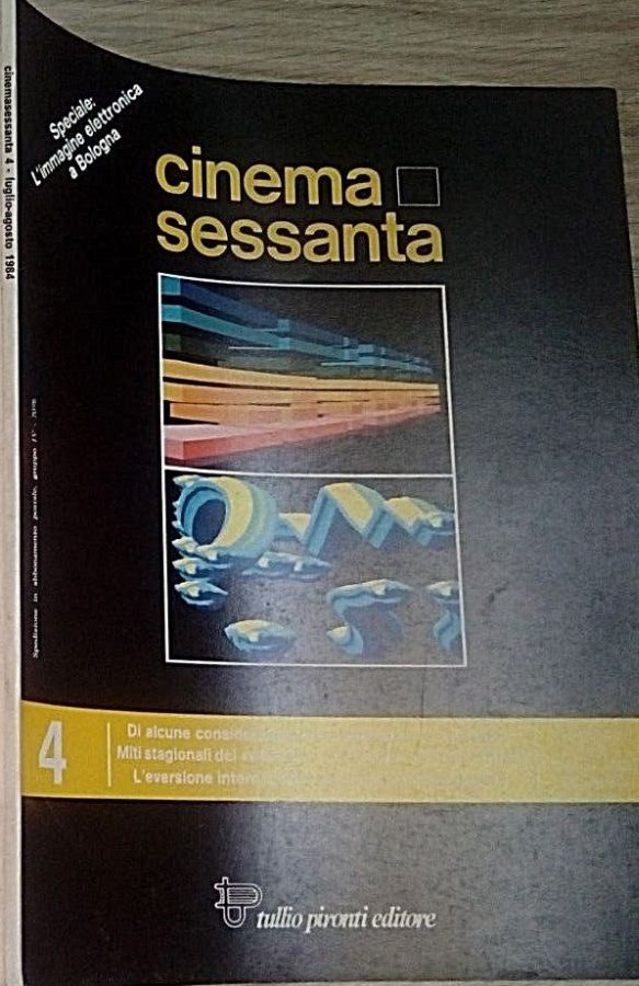 CINEMASESSANTA magazine side cover Issue 158  July/August 1984