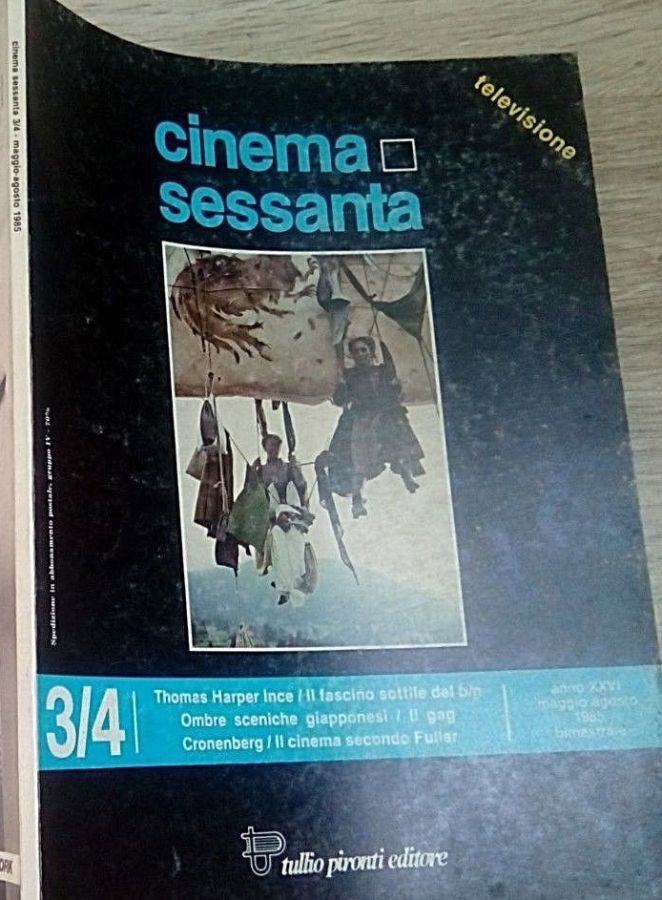 CINEMASESSANTA magazine side cover Issue 163-4  May/August 1985