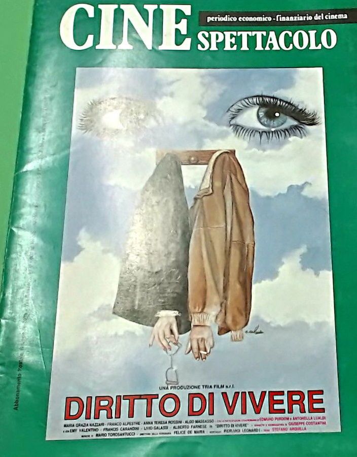 CINE SPETTACOLO magazine side cover  January/February 1990