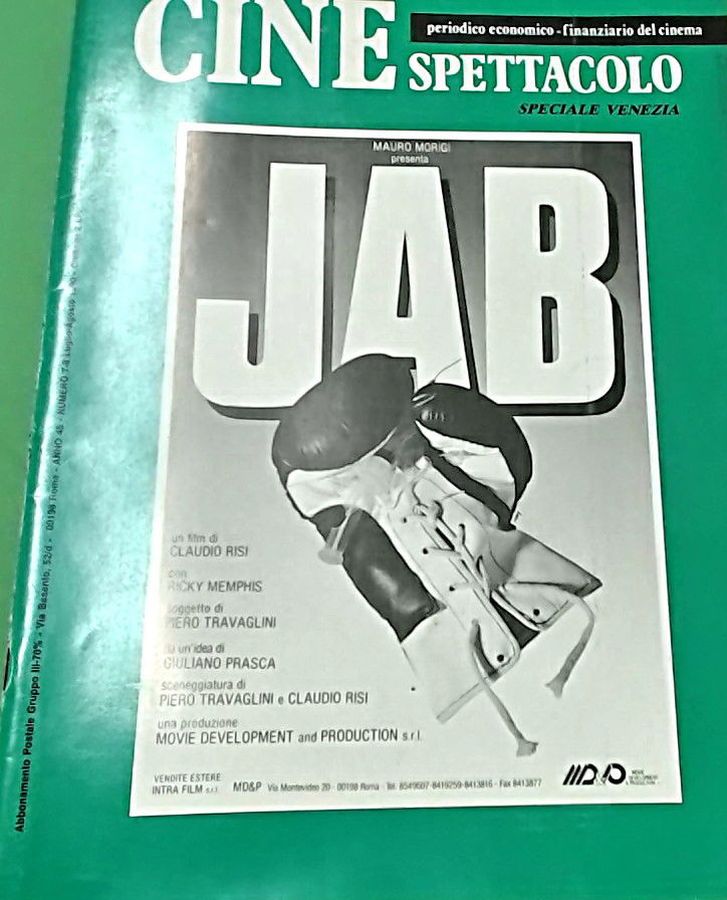CINE SPETTACOLO magazine side cover  July/August 1990