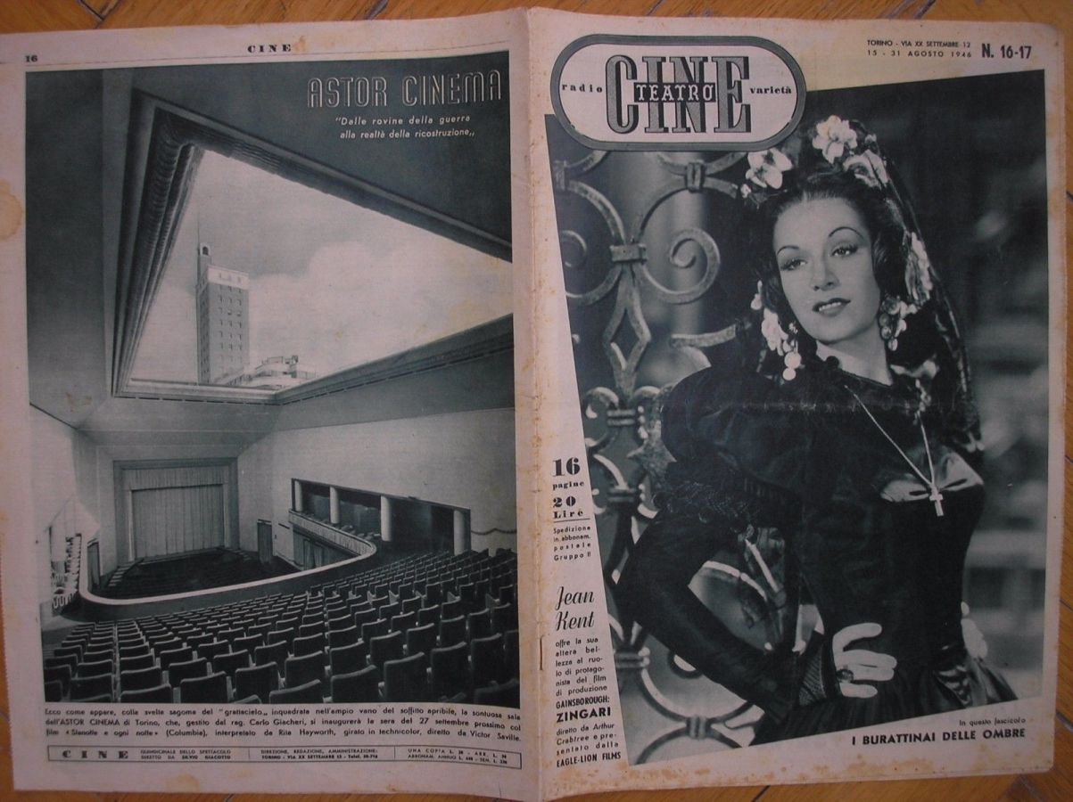 CINE TEATRO magazine side cover Issue 16-17 15 August 1946