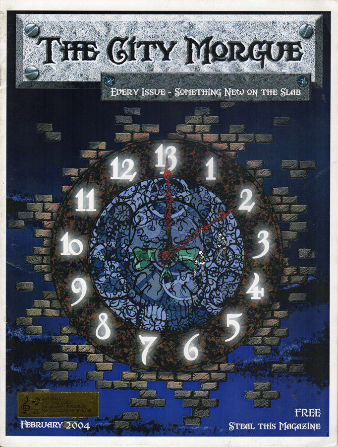 CITY MORGUE magazine side cover February 2004