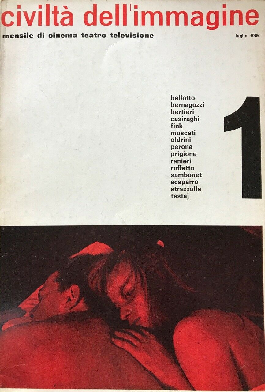 CIVILTA DELLIMMAGINE magazine side cover Issue 1  July 1966