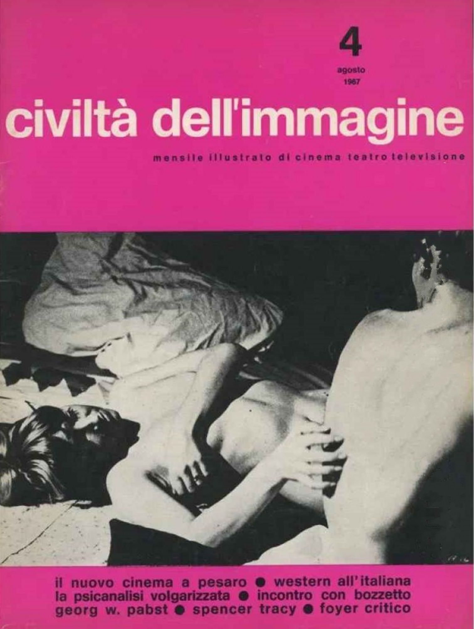 CIVILTA DELLIMMAGINE magazine side cover Issue 4  August 1967