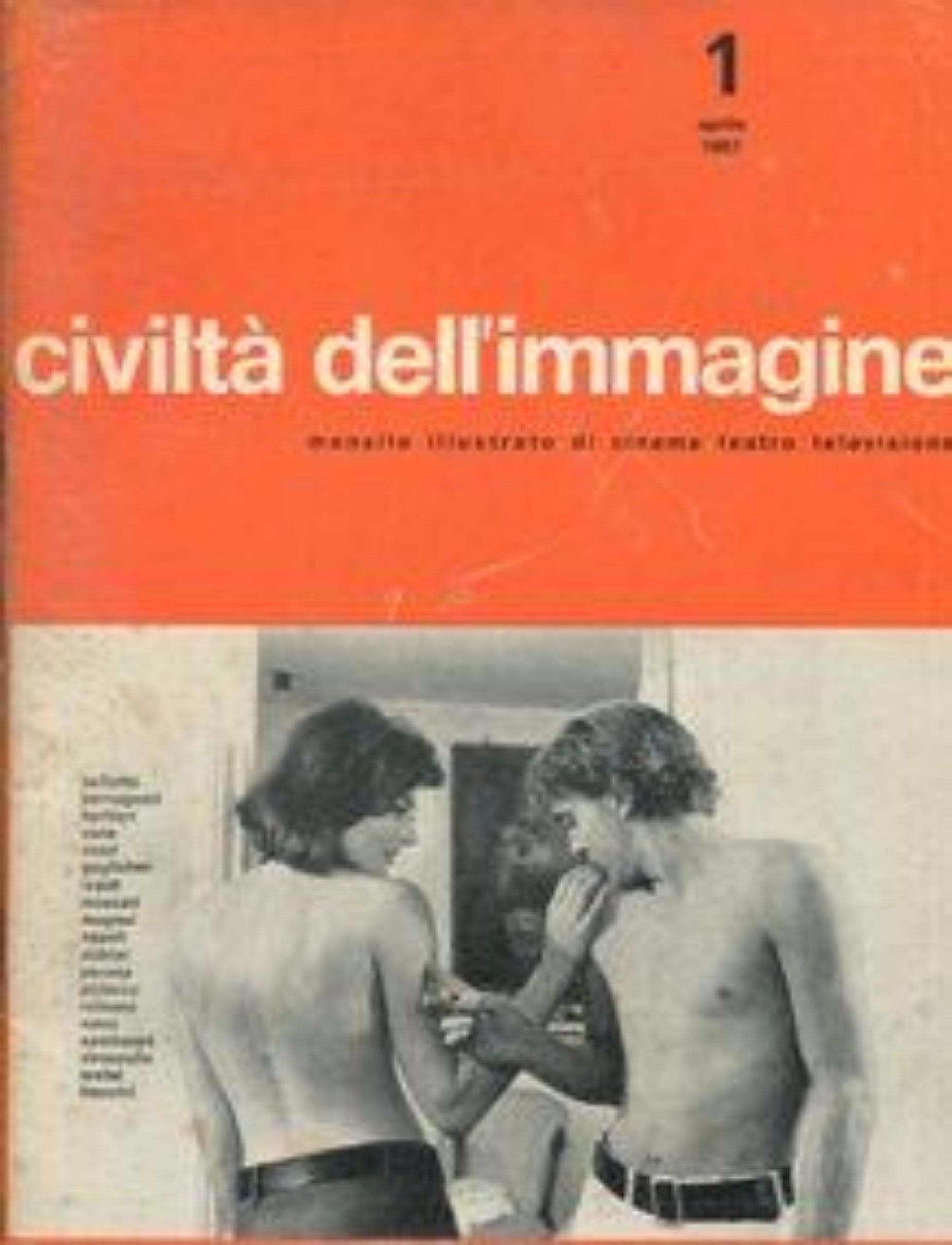 CIVILTA DELLIMMAGINE magazine side cover Issue 1   1967