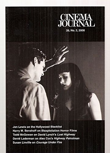 CINEMA JOURNAL magazine side cover Issue 154  Vol 39 # 2 Winter 2000