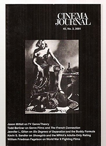 CINEMA JOURNAL magazine side cover Issue 159  Vol 40 # 3 Spring 2001