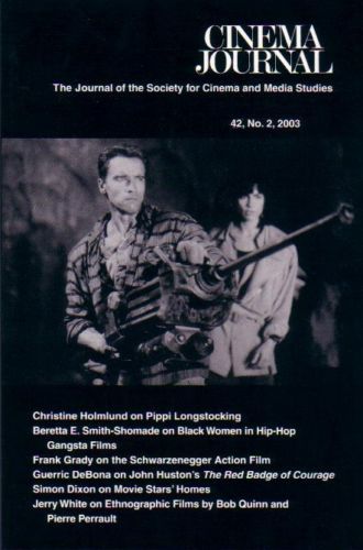 CINEMA JOURNAL magazine side cover Issue 166  Vol 42 # 2 Winter 2003
