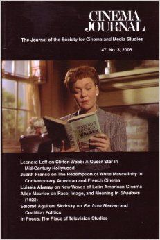 CINEMA JOURNAL magazine side cover Issue 187  Vol 47 # 3 Spring 2008