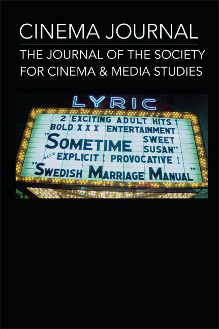 CINEMA JOURNAL magazine side cover Issue 200  Vol50#4 Summer 2011