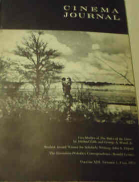 CINEMA JOURNAL magazine side cover  Vol 13 # 1  1973