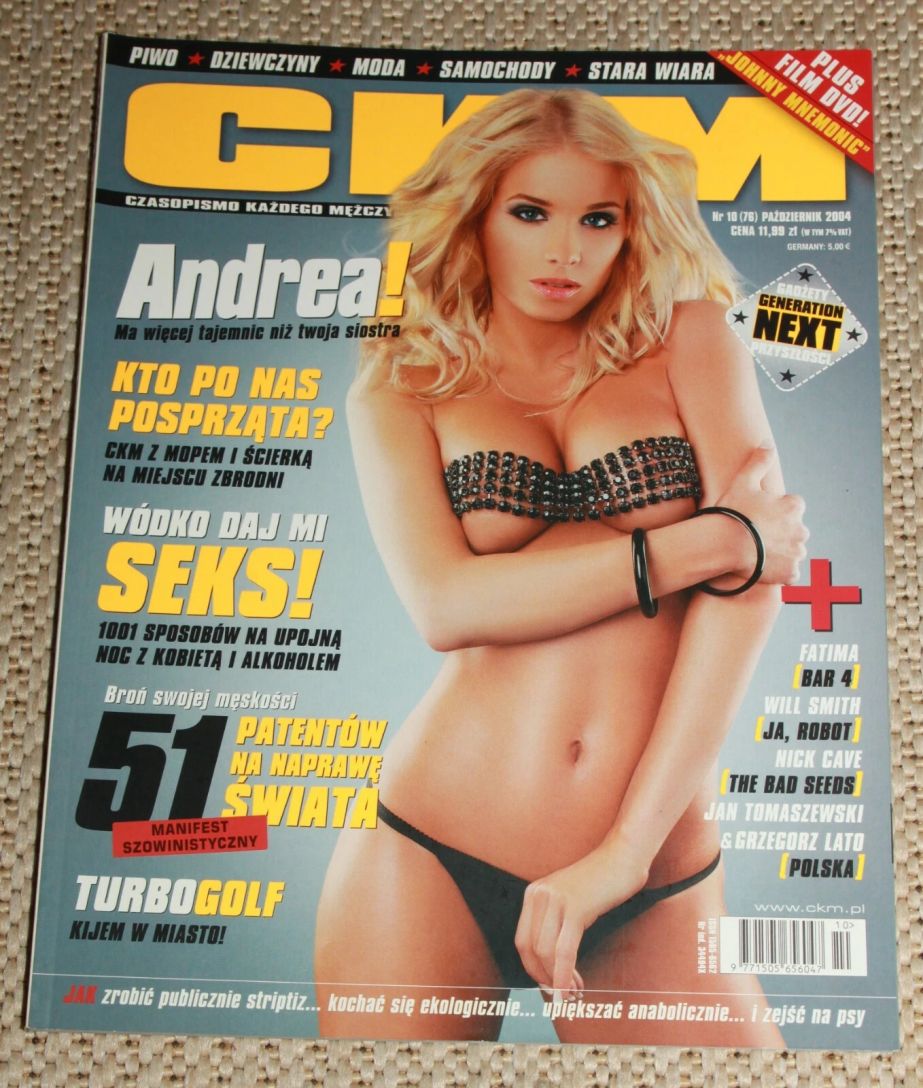 CKM POLAND magazine side cover  October 2004