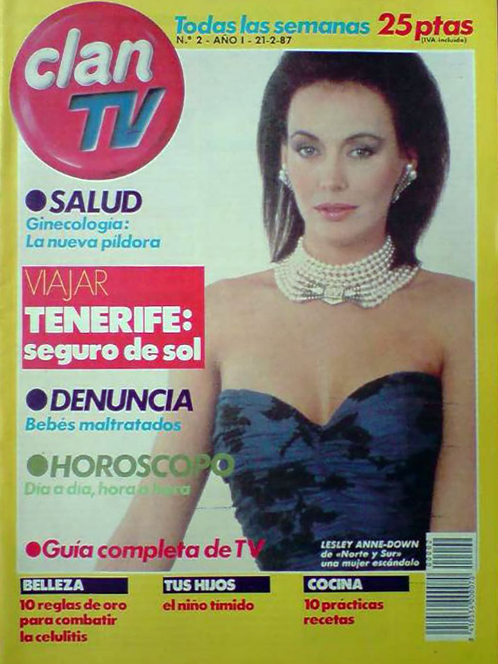 CLAN TV magazine side cover Issue 2 21 February 1987