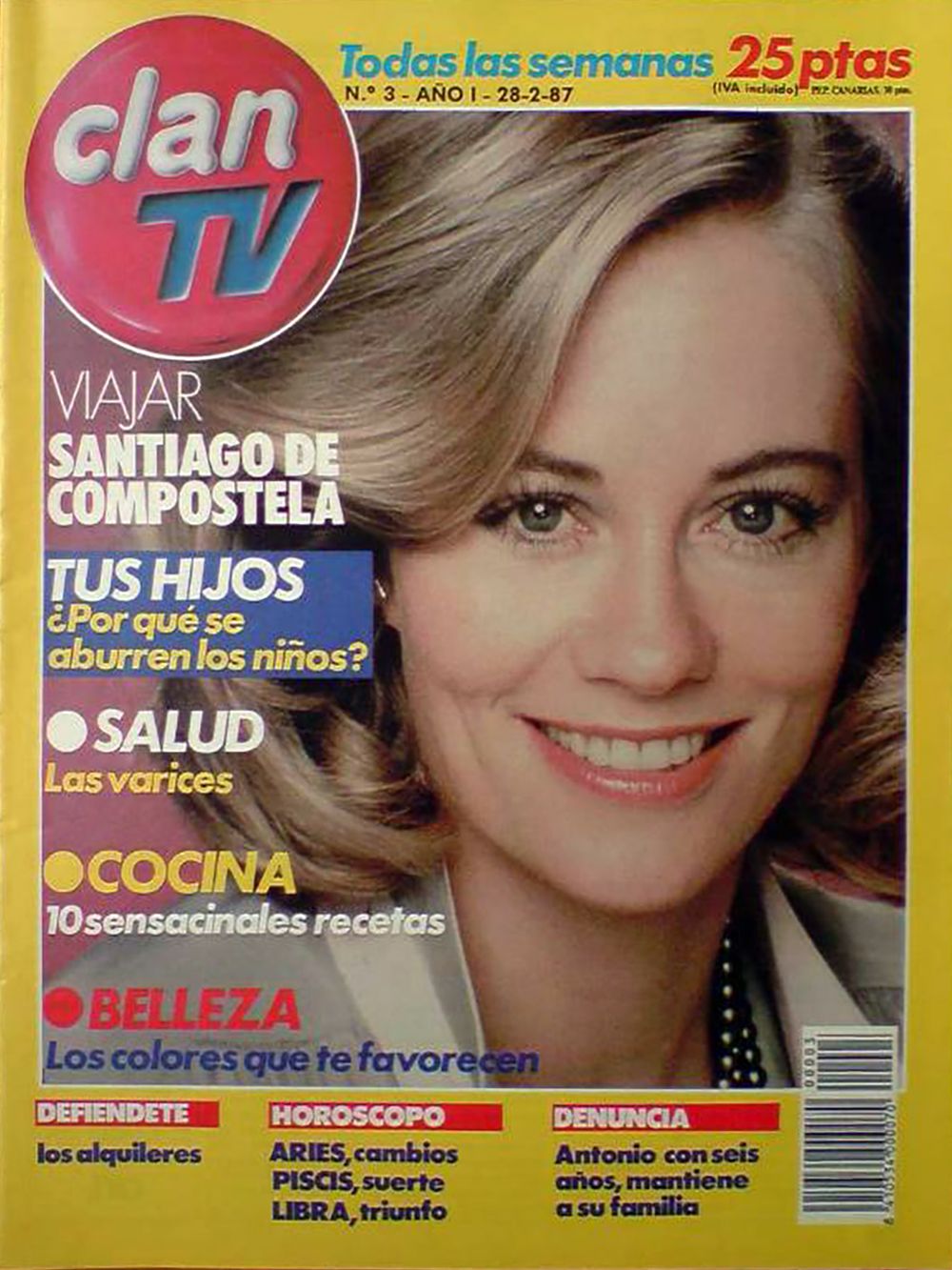 CLAN TV magazine side cover Issue 3 28 February 1987