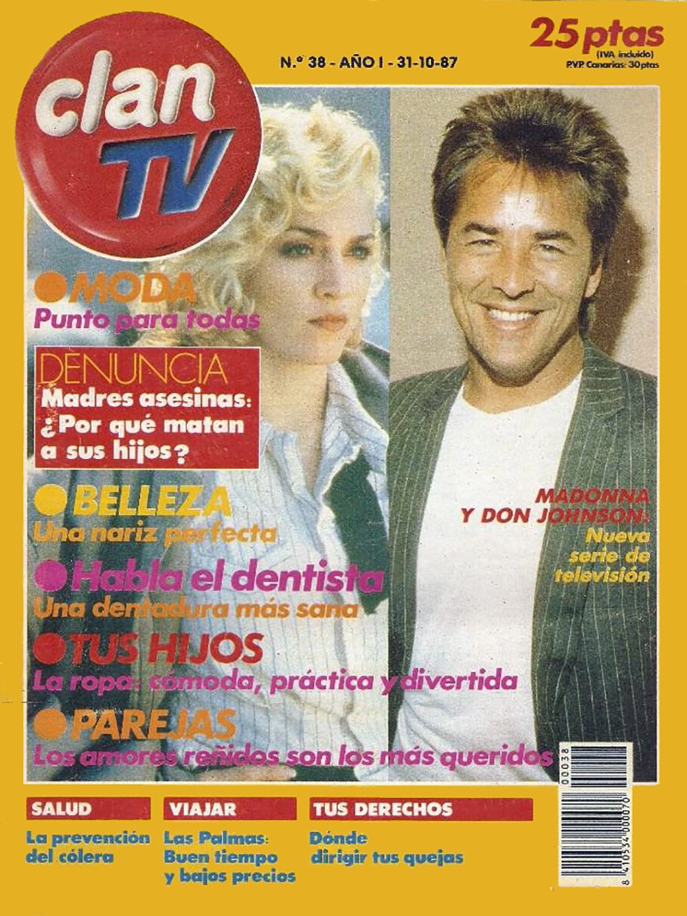 CLAN TV magazine side cover Issue 38 31 October 1987