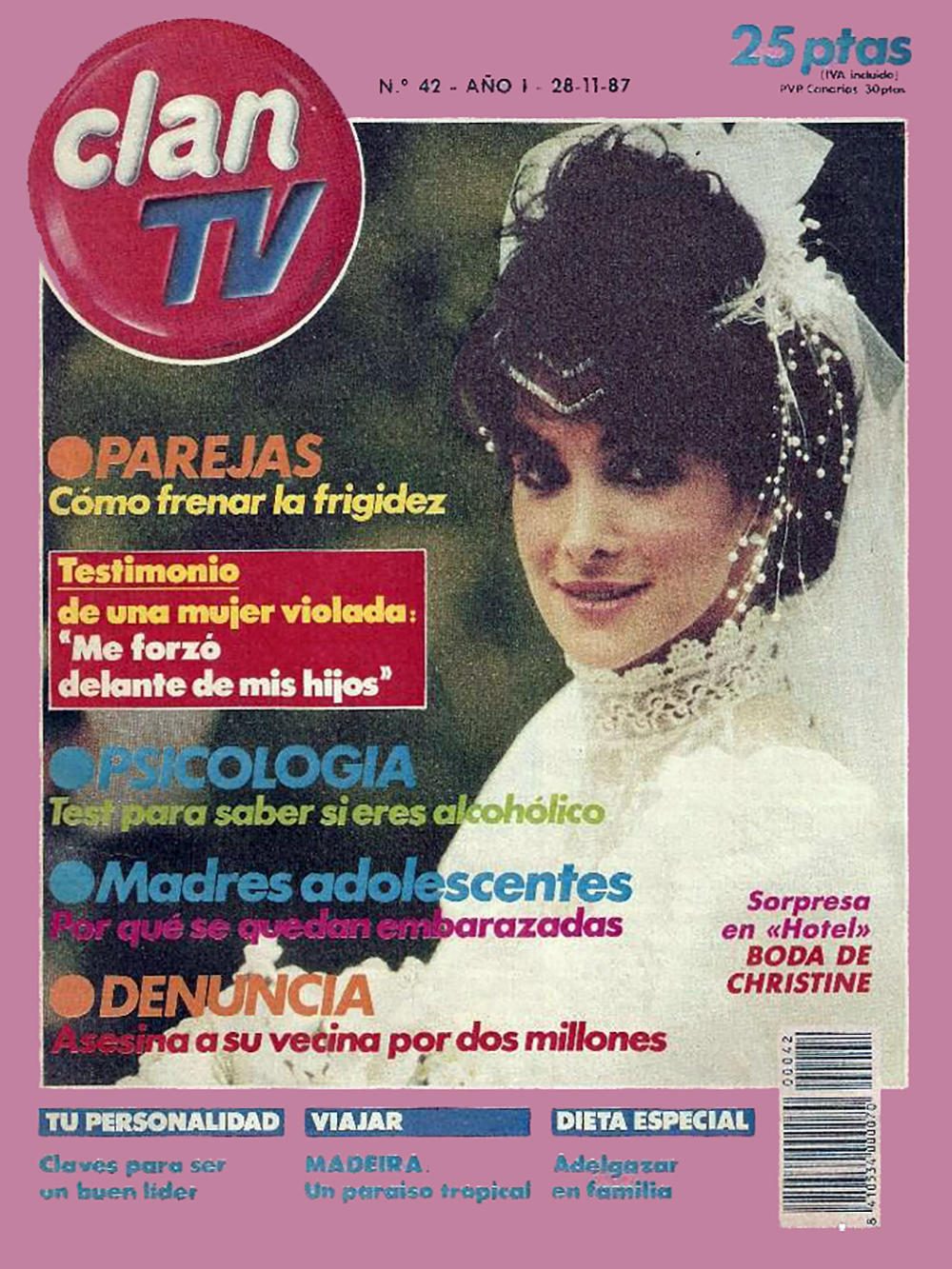 CLAN TV magazine side cover Issue 42 28 November 1987