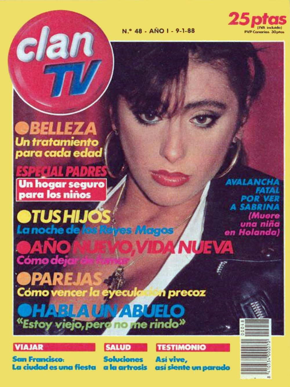 CLAN TV magazine side cover Issue 48 9 January 1988