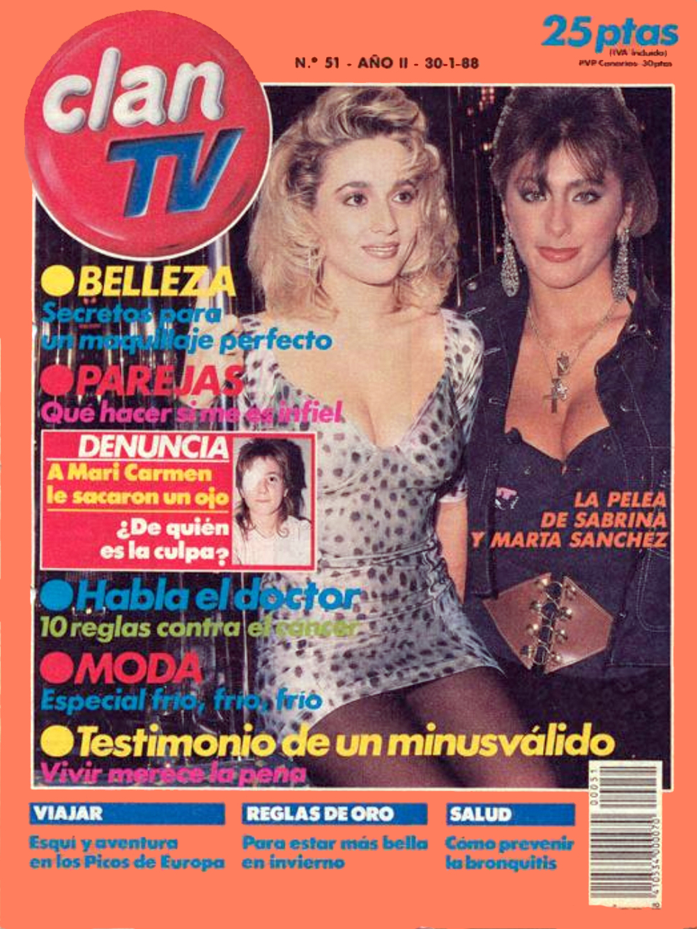 CLAN TV magazine side cover Issue 51 30 January 1988