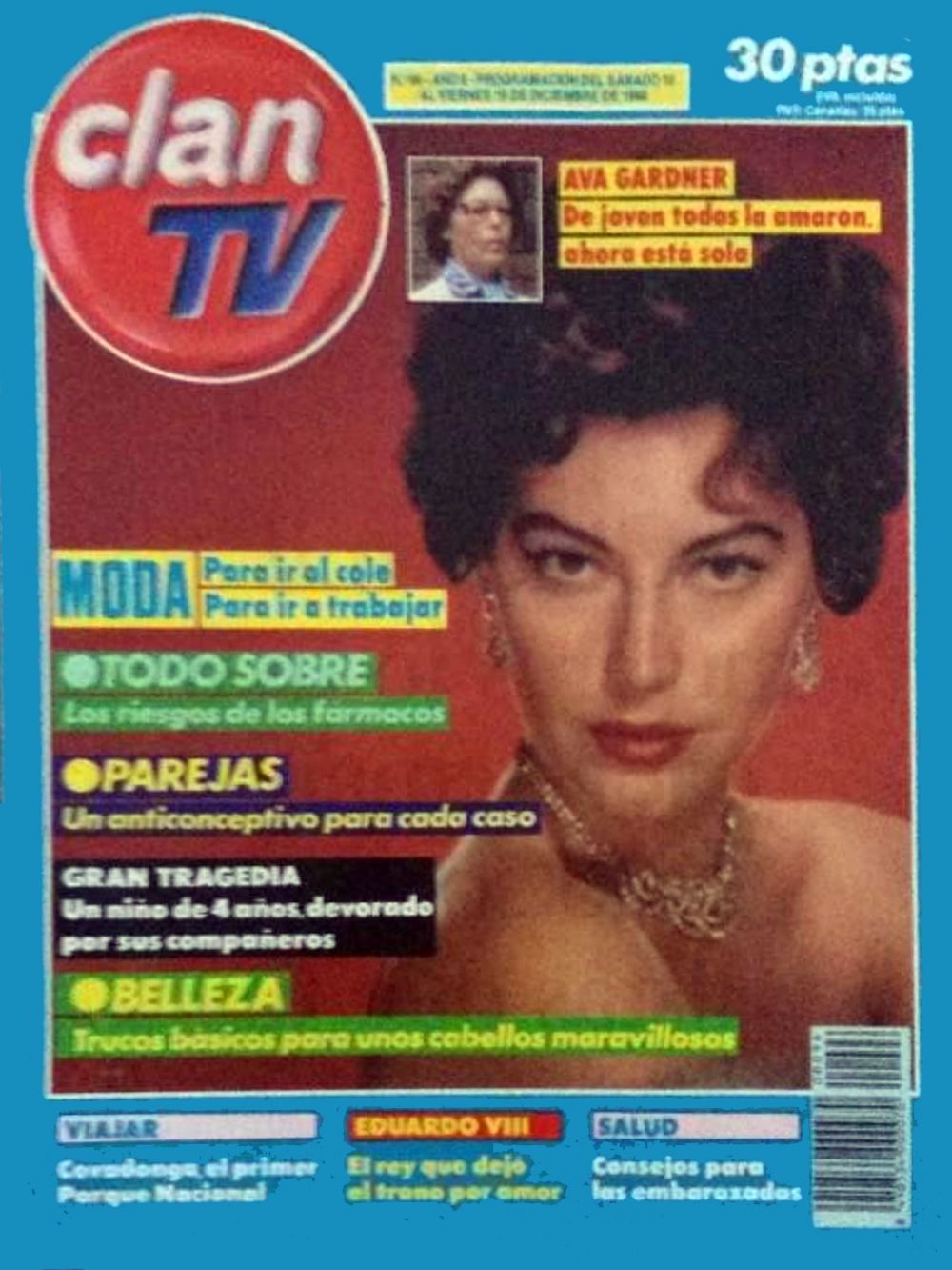 CLAN TV magazine side cover Issue 96 10 December 1988