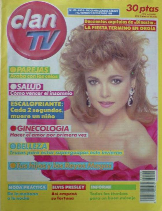 CLAN TV magazine side cover Issue 100 7 January 1989