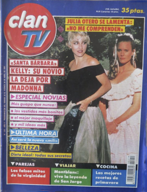 CLAN TV magazine side cover Issue 219 20 April 1991