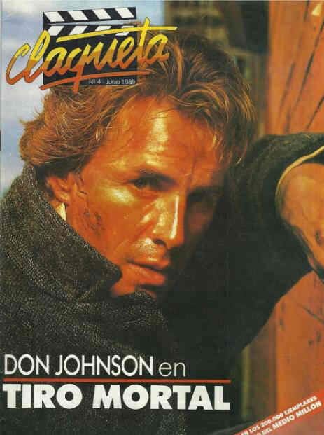 CLAQUETA magazine side cover Issue 4 June 1989