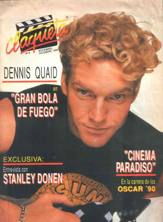 CLAQUETA magazine side cover Issue 8 November/December 1989