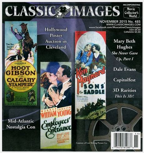 CLASSIC IMAGES magazine side cover Issue 485 November 2015