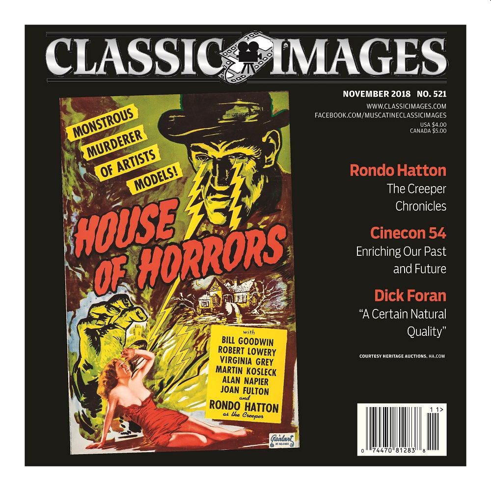CLASSIC IMAGES magazine side cover Issue 521  November 2018