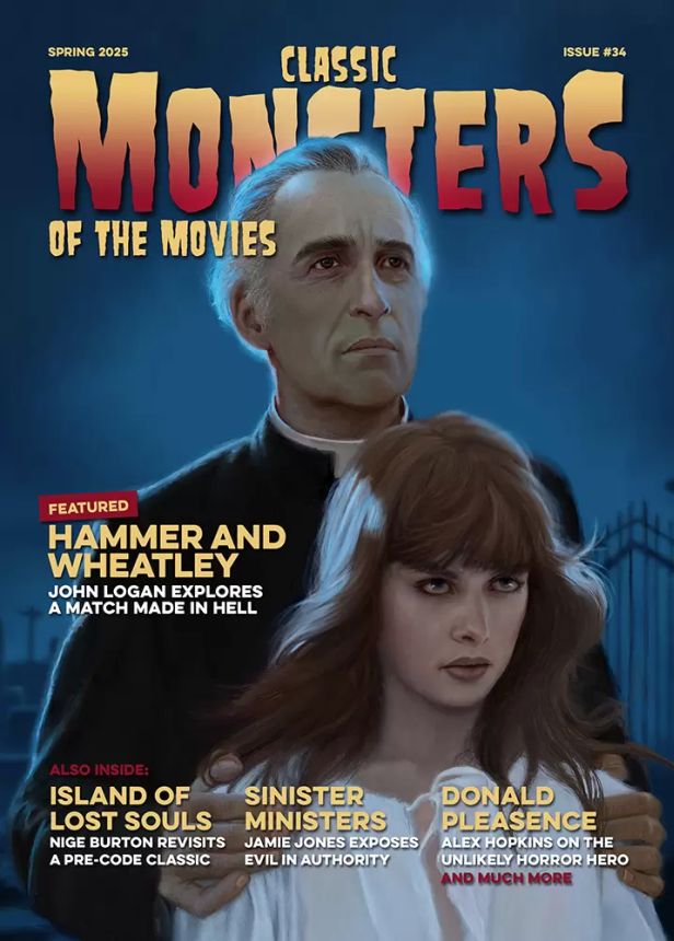CLASSIC MONSTERS OF THE MOVIES magazine side cover Issue 34 Spring 2025
