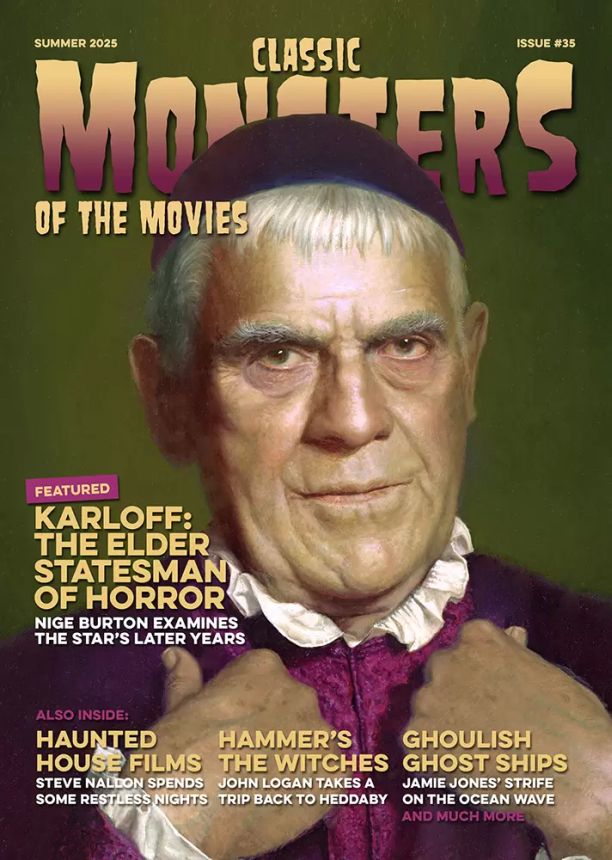 CLASSIC MONSTERS OF THE MOVIES magazine side cover Issue 35 Summer 2025