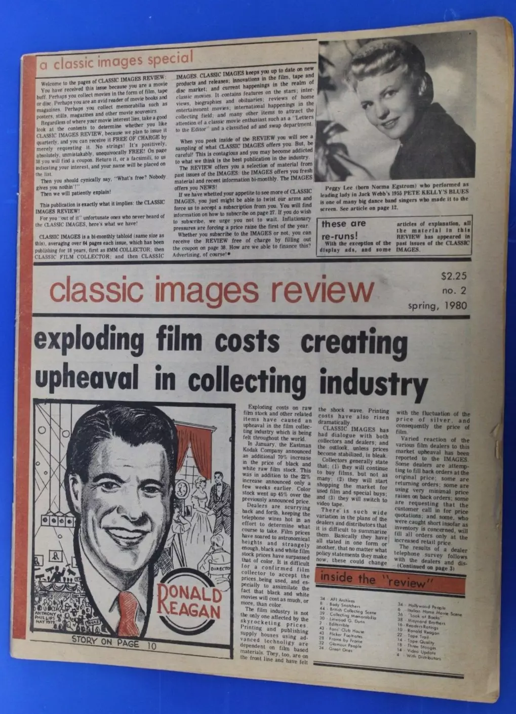 CLASSIC IMAGES REVIEW magazine side cover Issue 2 Spring 1980