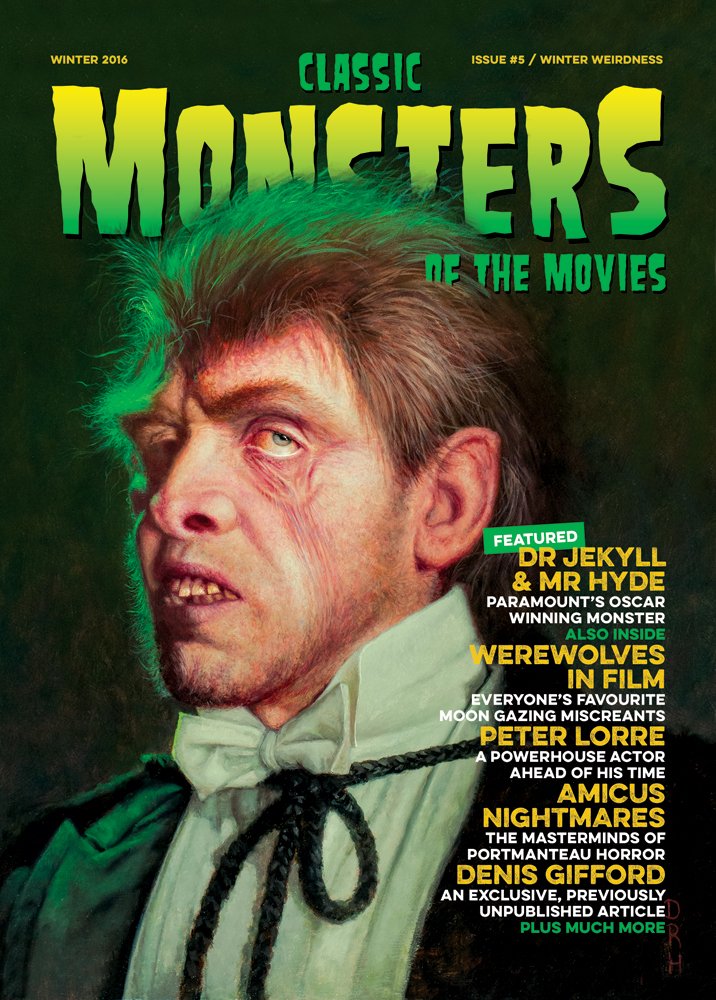 CLASSIC MONSTERS OF THE MOVIES magazine side cover Issue 5 Winter 2016