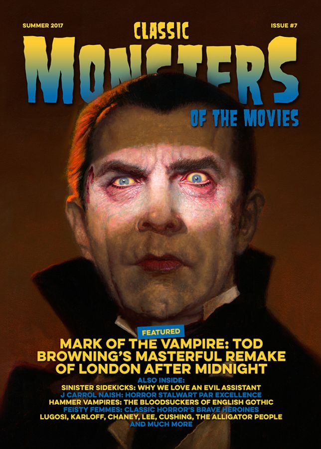 CLASSIC MONSTERS OF THE MOVIES magazine side cover Issue 7 Summer 2017