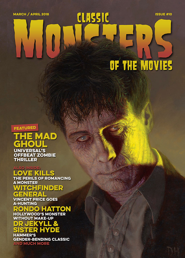 CLASSIC MONSTERS OF THE MOVIES magazine side cover Issue 10  March/April 2018