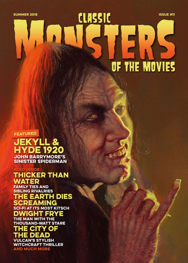 CLASSIC MONSTERS OF THE MOVIES magazine side cover Issue 11 Summer 2018