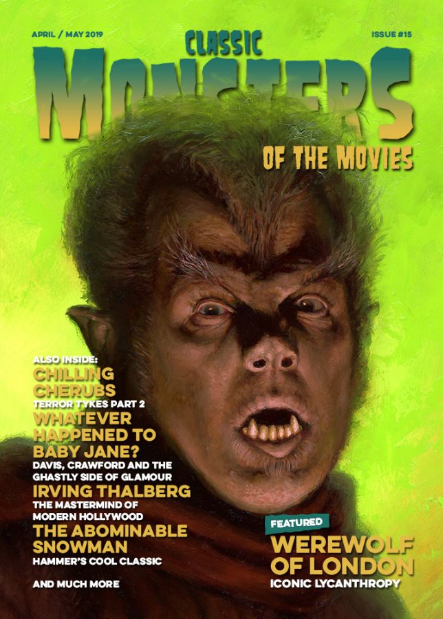 CLASSIC MONSTERS OF THE MOVIES magazine side cover Issue 15  April/May 2019
